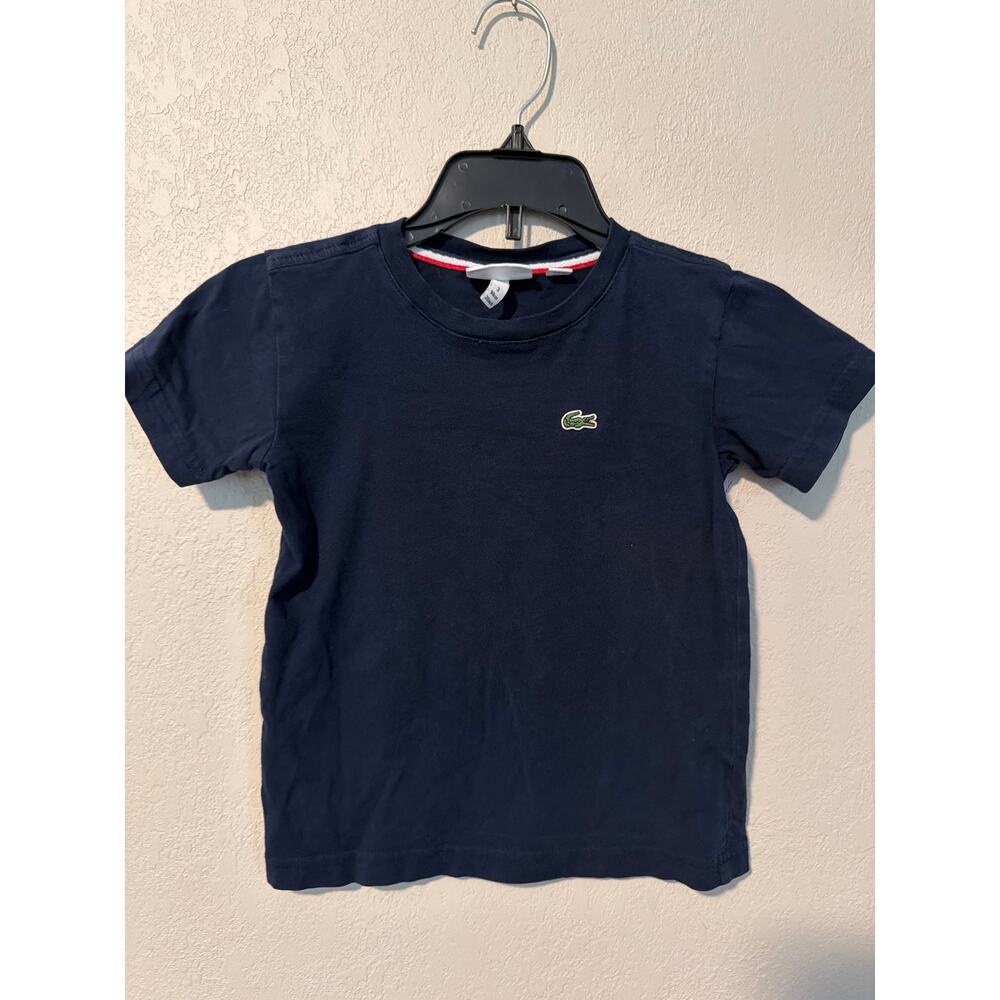 Lacoste Boys T-Shirt Navy Blue SZ 3